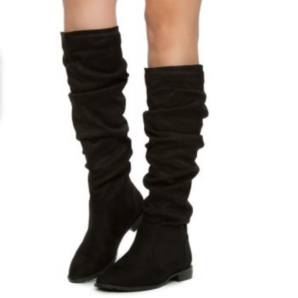 Black Knee High Boots